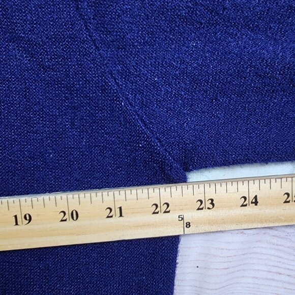 Vintage IZOD Lacoste Blue V-Neck Sweater, Men's Large - Picture 8 of 9